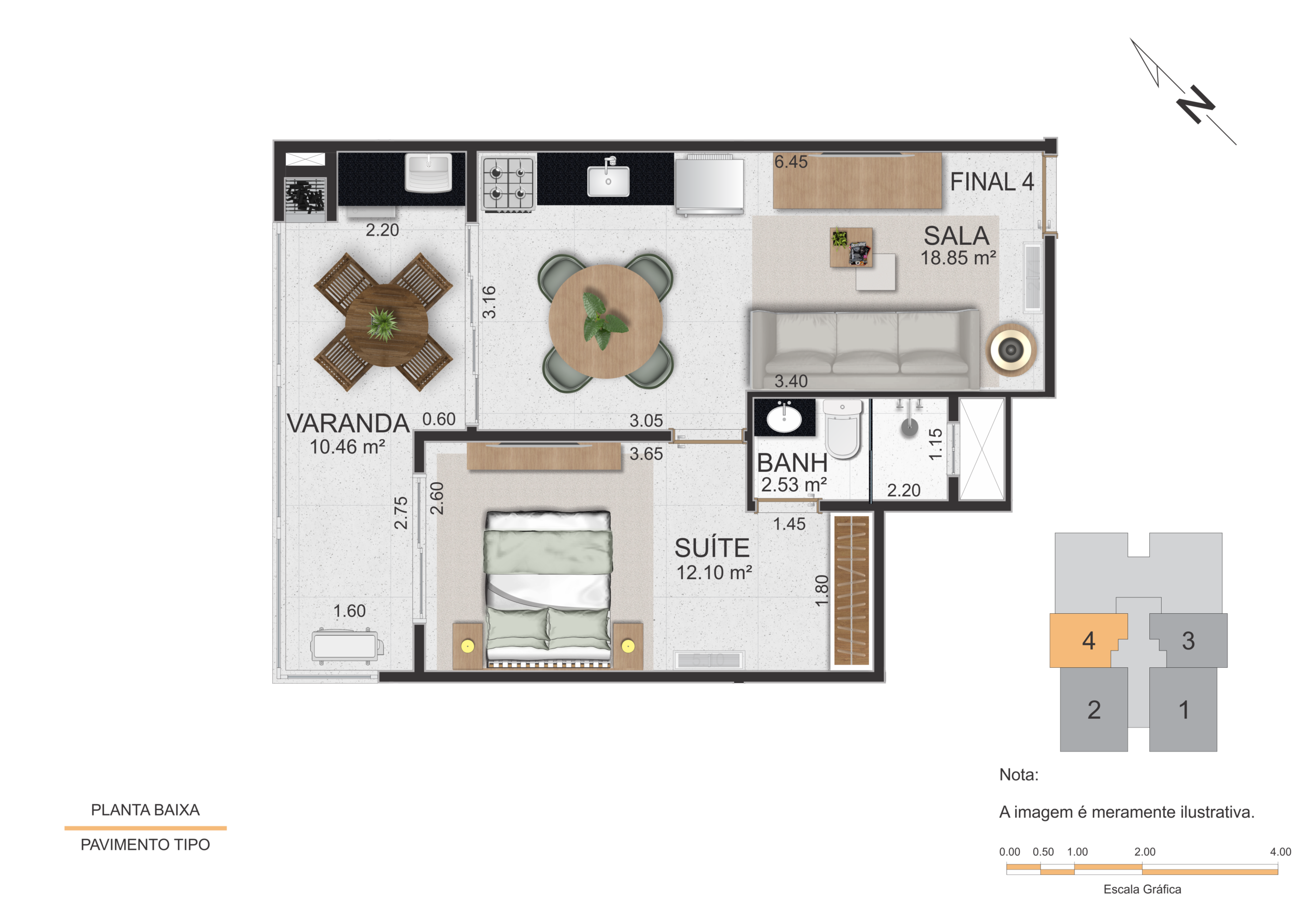 REVENDA – Apartamento Alpha View – Sumaré – Caraguatatuba